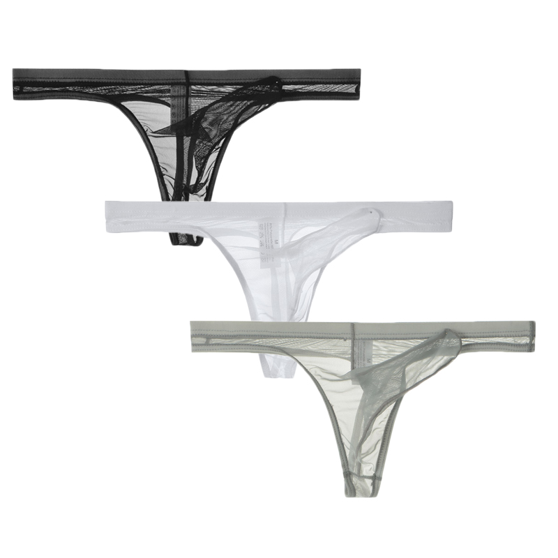 3Pcs/lot Men Underwear T-Back  - Multi Pack Underwear avaliação e preço
