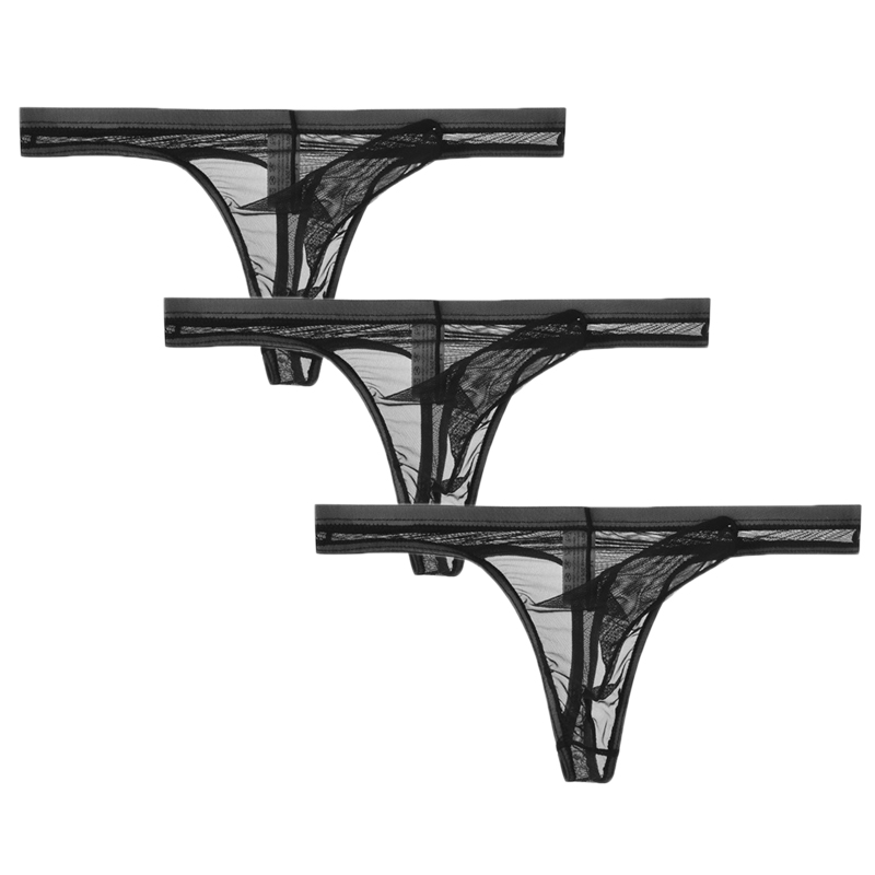 3Pcs/lot Men Underwear T-Back  - Multi Pack Underwear avaliação e preço