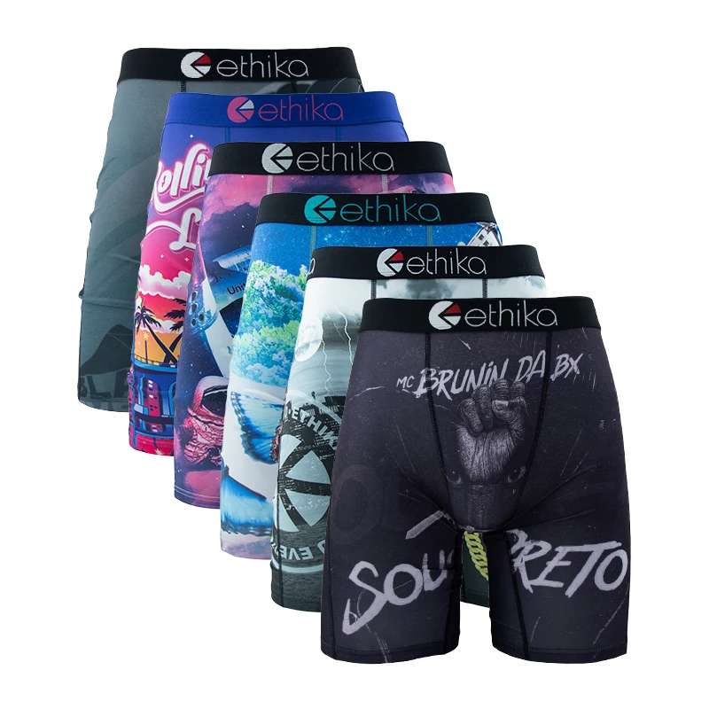 ETHIKA 6Pcs Men Underwear Boxe - Boxer Shorts Modal avaliação e preço