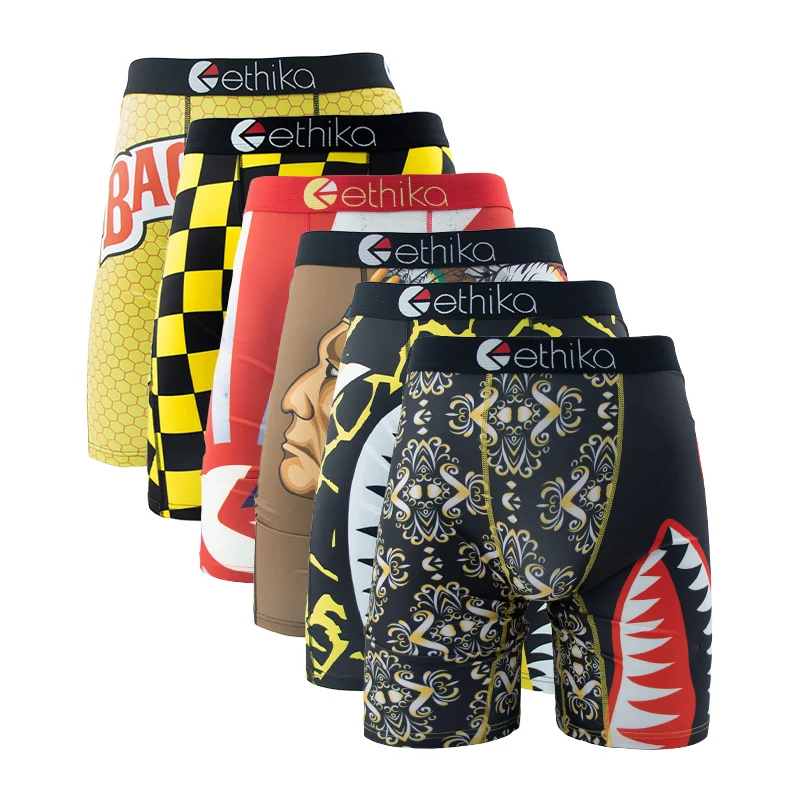 ETHIKA 6Pcs Men Underwear Boxe - Boxer Shorts Modal avaliação e preço