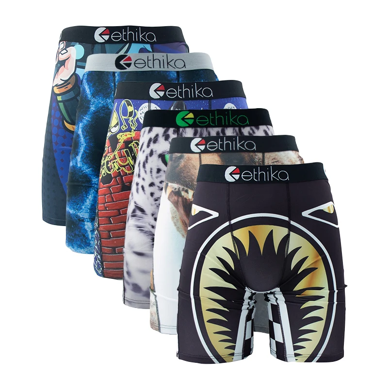 ETHIKA 6Pcs Men Underwear Boxe - Boxer Shorts Modal avaliação e preço