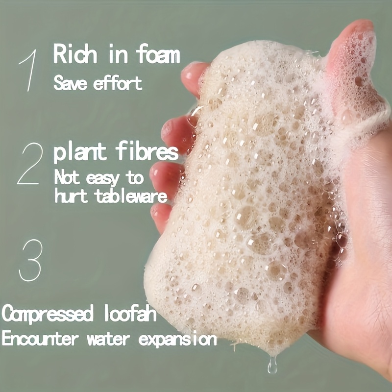 6pcs Natural Loofah Exfoliatin - Bamboo Fiber Trunk avaliação e preço