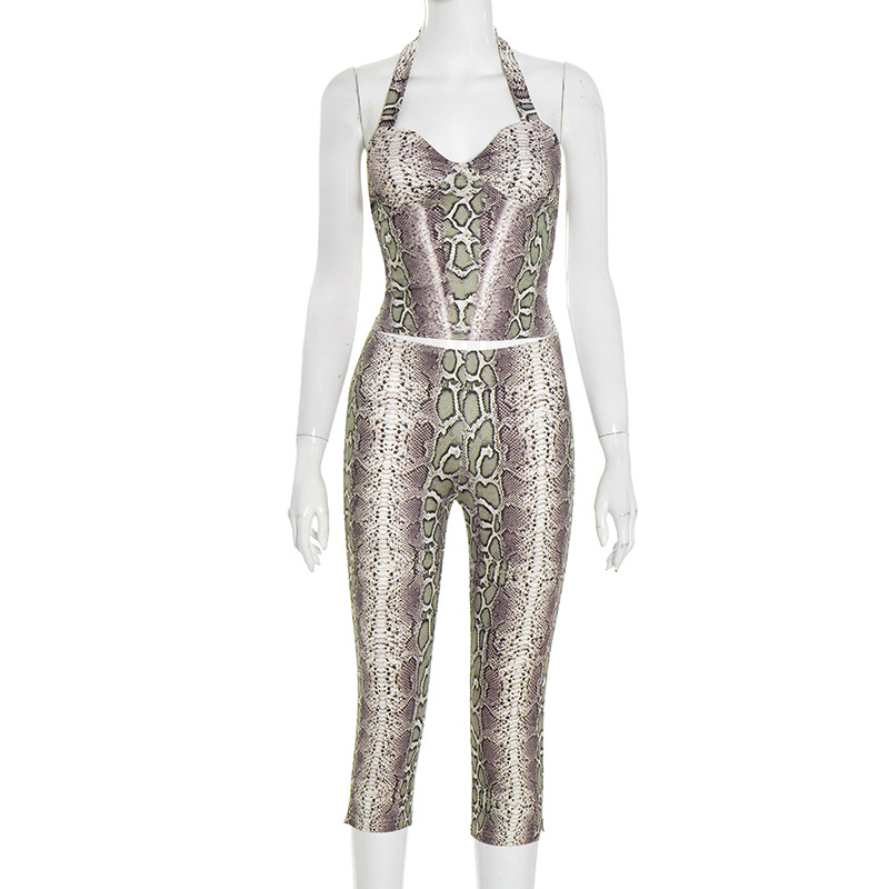 Serpentine Print Women Sexy 2  - Suspender Tank Top avaliação e preço