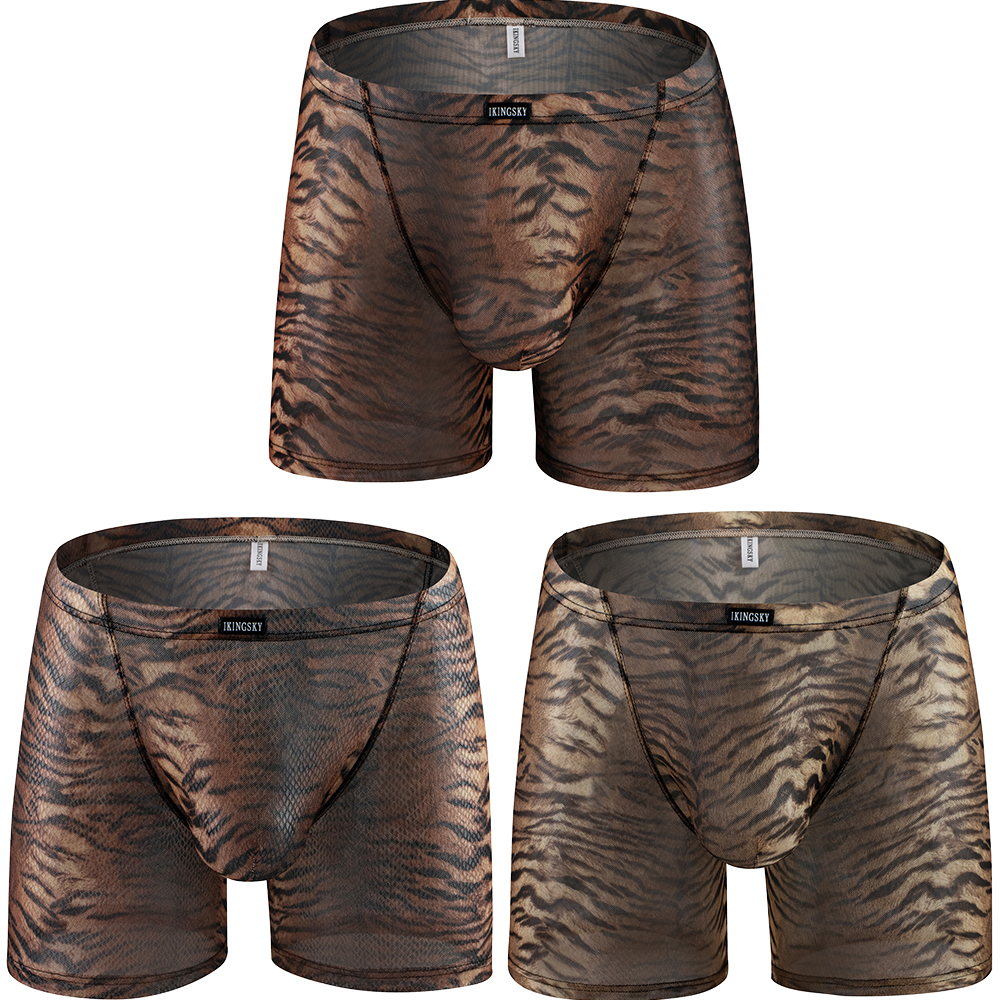iKingsky Men's Tiger Stripes L - Long Leg Trunk Men avaliação e preço
