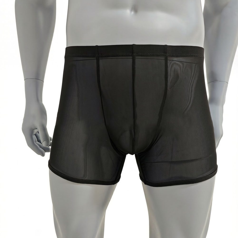 Men Mesh See-through Ultra-thi - Long Leg Trunk Men avaliação e preço