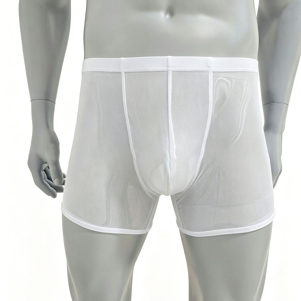 Men Mesh See-through Ultra-thi - Long Leg Trunk Men avaliação e preço