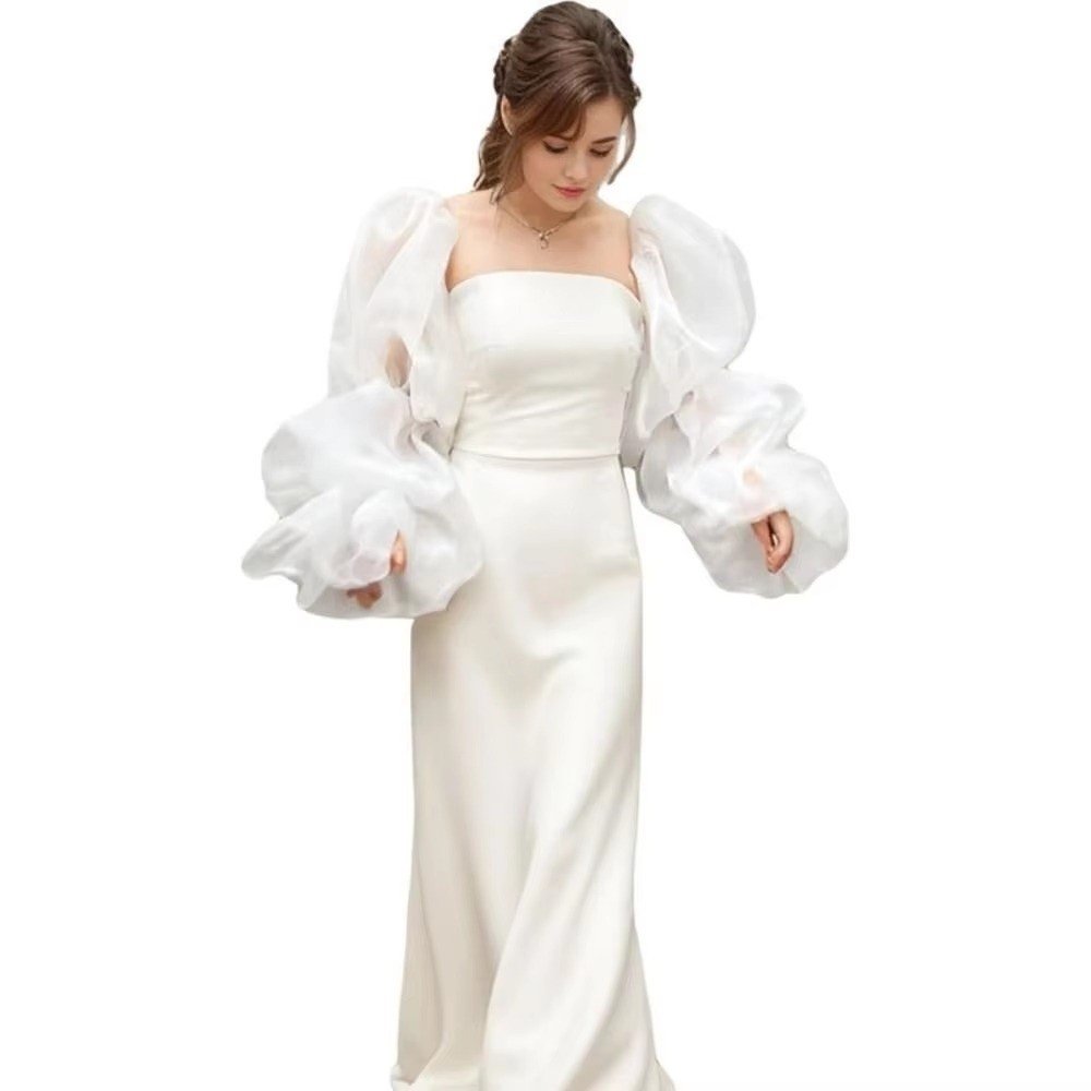 Elegant Puffy Wedding Arm Slee - Thermal Long John avaliação e preço