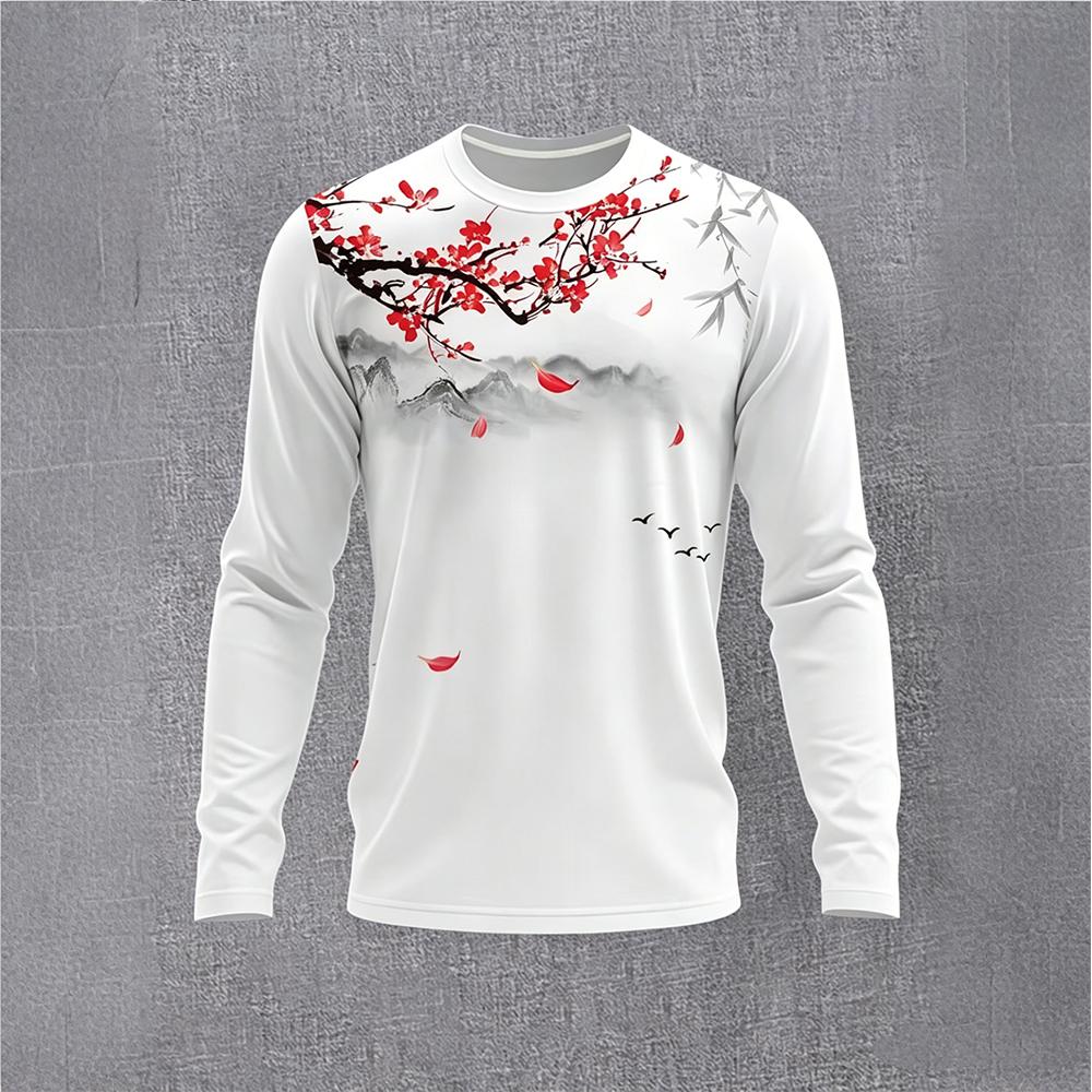 Chinese Style Ink Plum Blossom - Base Layer Top avaliação e preço