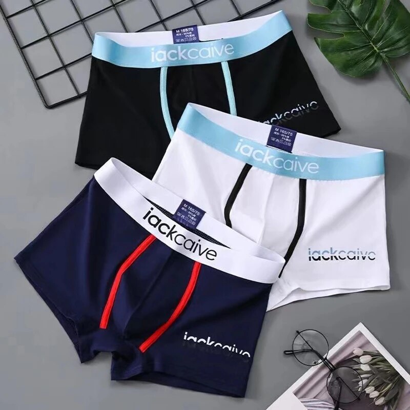 3Pcs Male Panties Cotton Men's - Boxer Brief Pack Cotton avaliação e preço