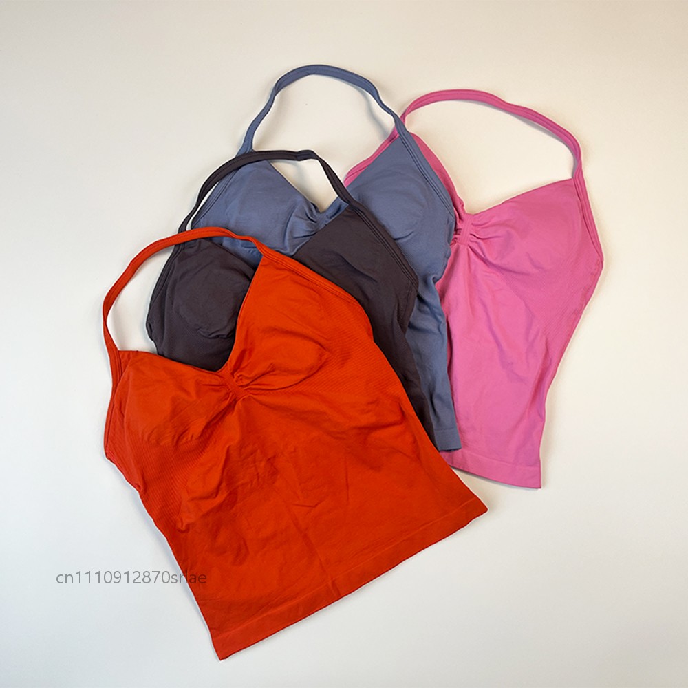 Women's Seamless Halter Strapp - Suspender Tank Top avaliação e preço