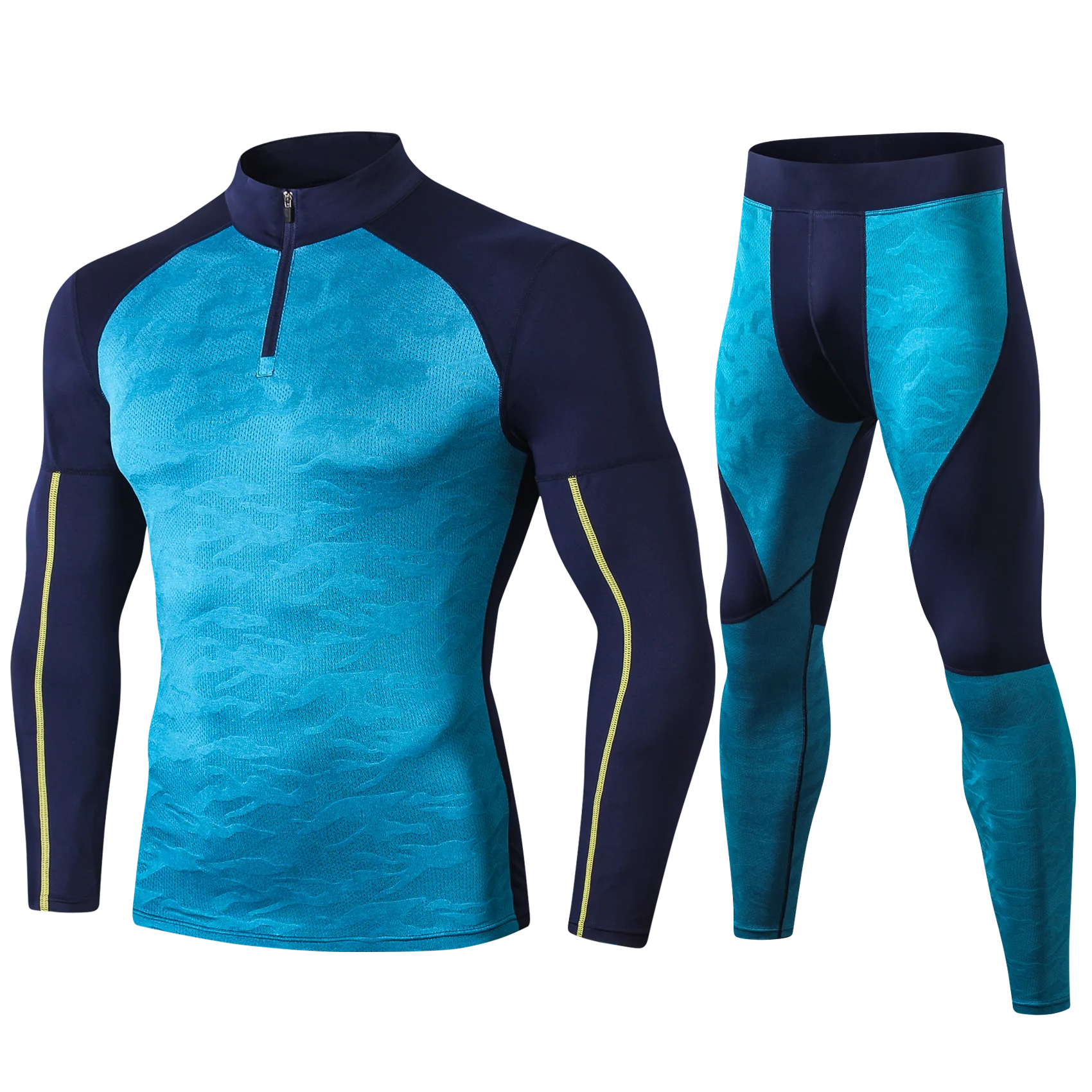 Mens Running Set Compression T - Compression Long Pant avaliação e preço