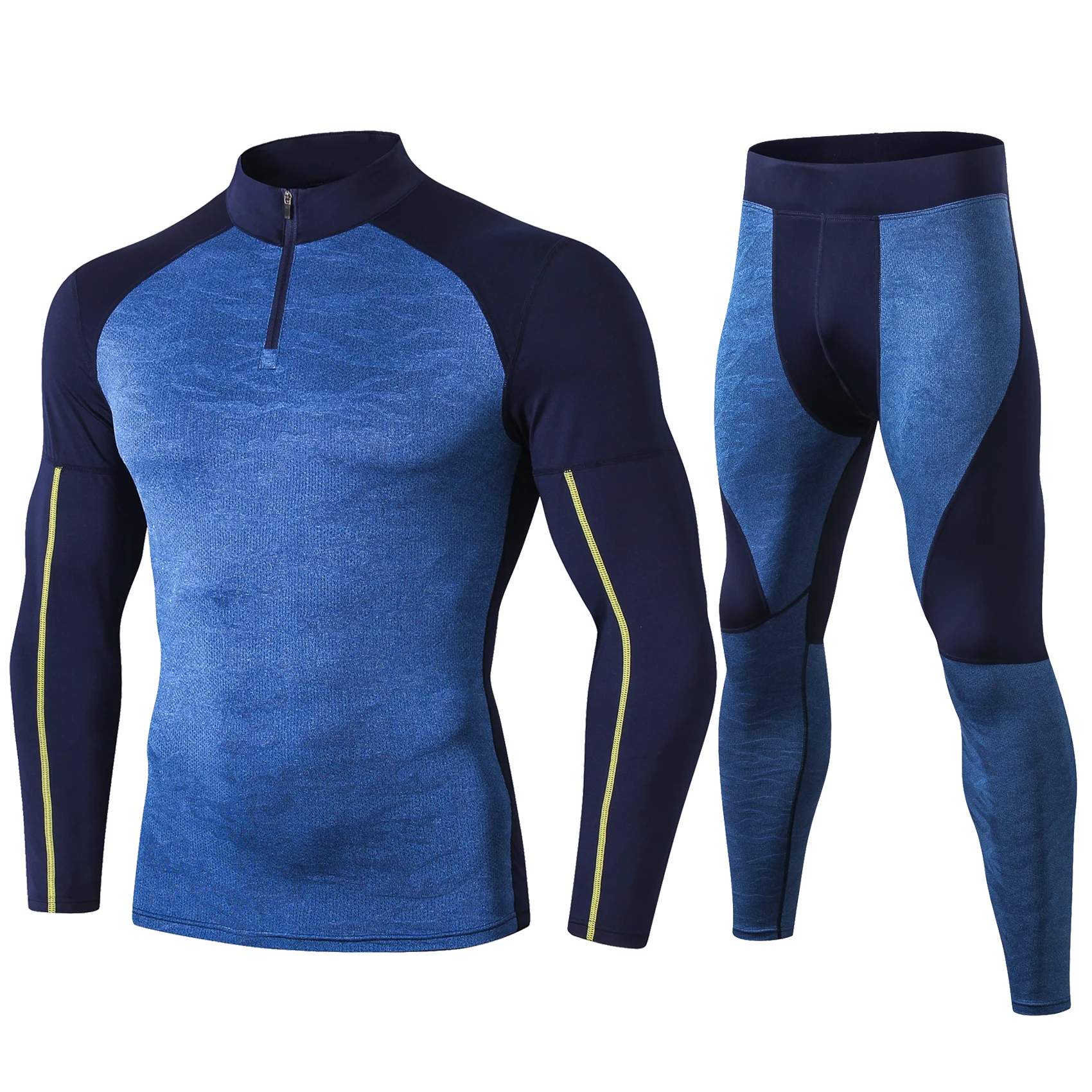 Mens Running Set Compression T - Compression Long Pant avaliação e preço