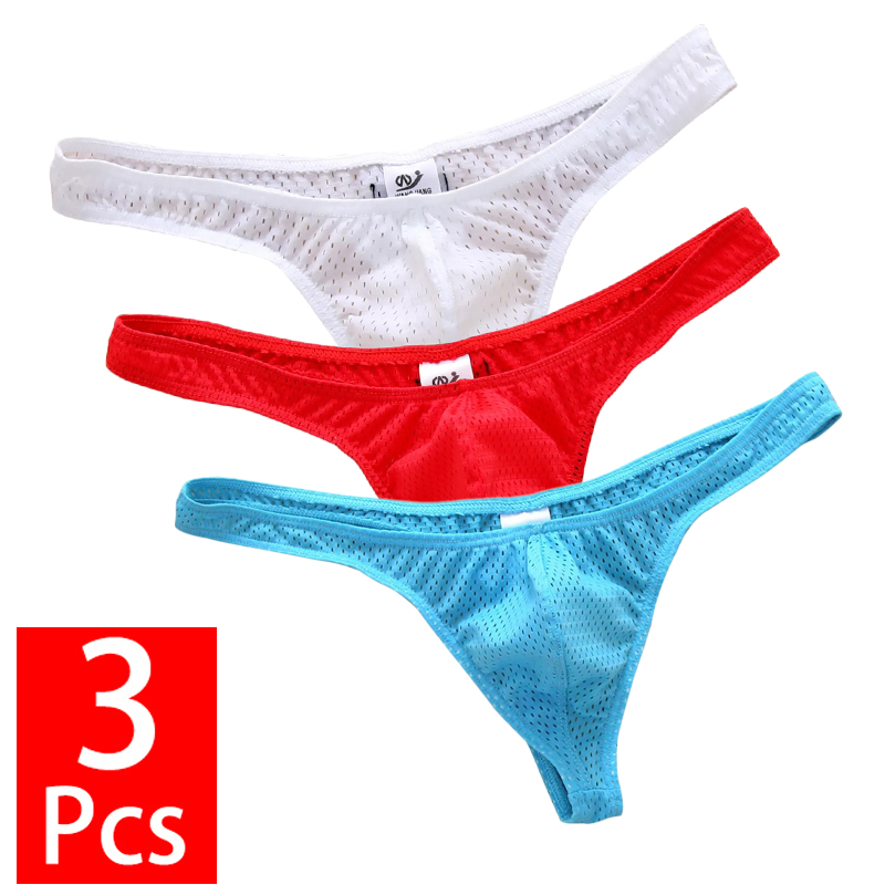 3PCS/Lot Men G-string And Thon - Multi Pack Underwear avaliação e preço