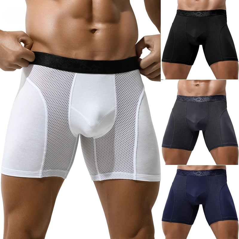 Men’s Total Support Pouch Boxe - Long Leg Trunk Men avaliação e preço