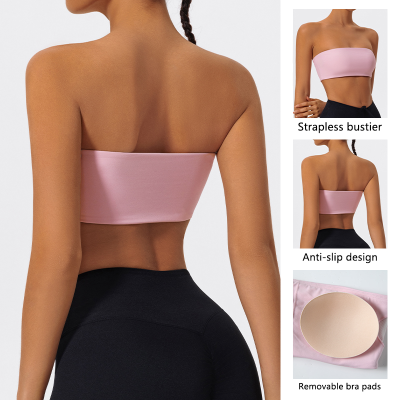 Strapless Sports Bra Gym Crop  - Quick Dry Underwear avaliação e preço