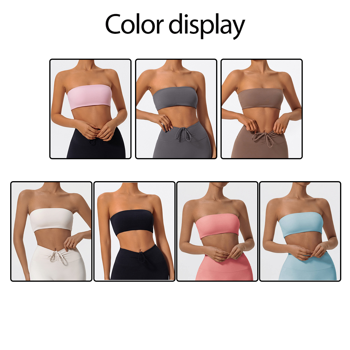 Strapless Sports Bra Gym Crop  - Quick Dry Underwear avaliação e preço