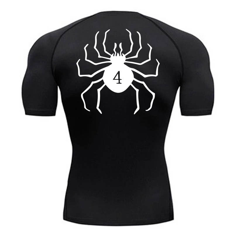 Spider Print Compression Shirt - Base Layer Top avaliação e preço