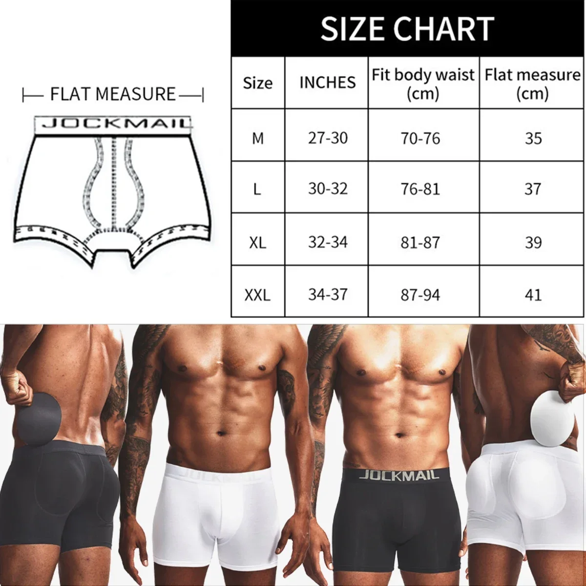 Men Comfortable Cotton Butt Li - Boxer Brief Pack Cotton avaliação e preço