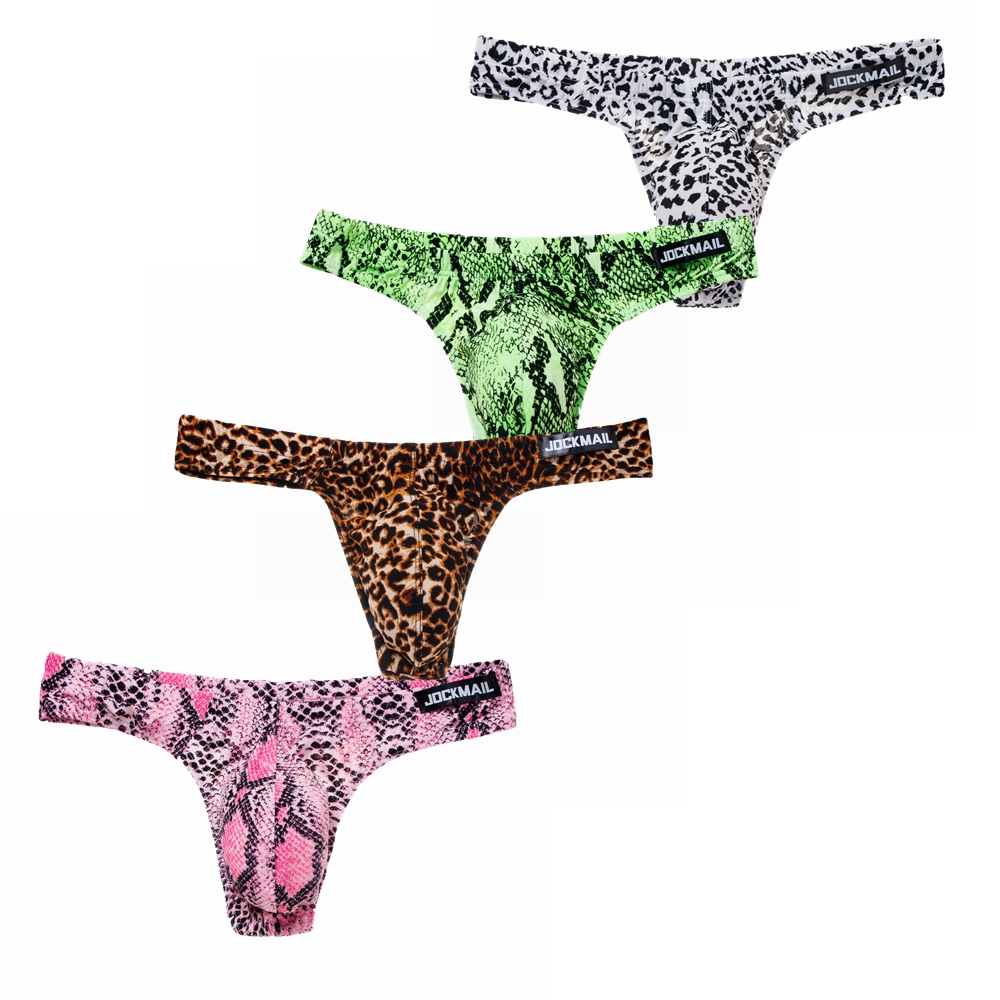 4PCS/Lot Leopard Sexy Men Biki - Multi Pack Underwear avaliação e preço