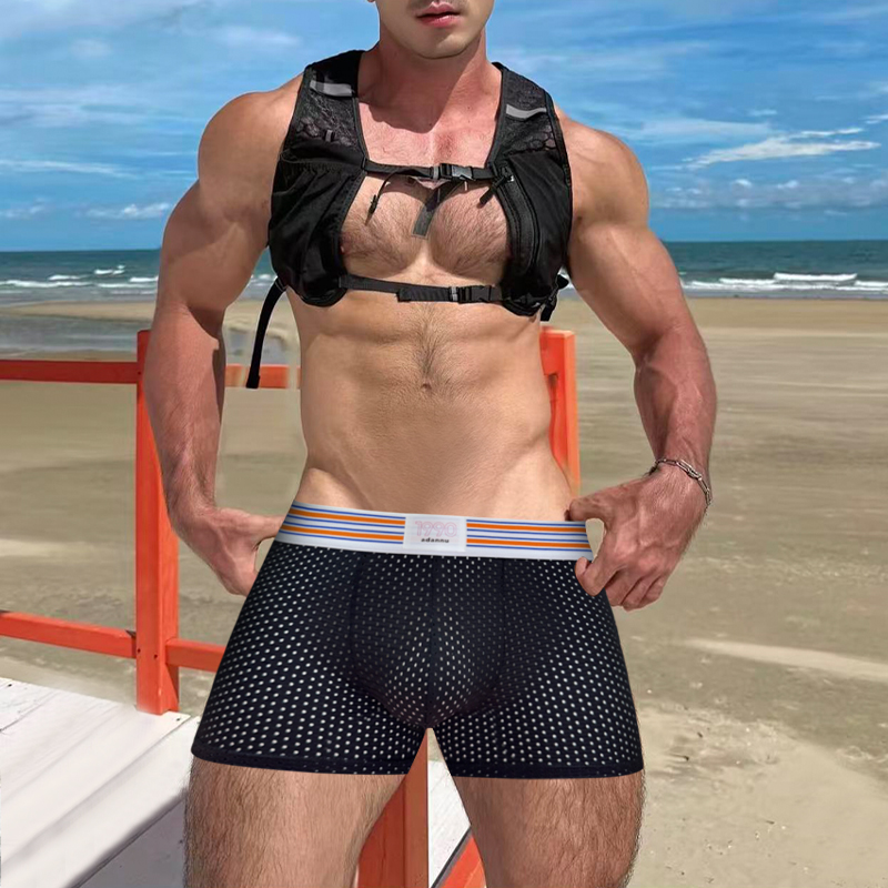 Fashionable Freely Detachable  - Mesh Sport Boxer avaliação e preço