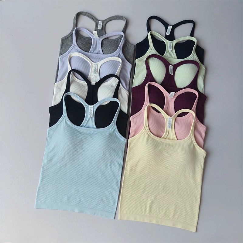 Summer Women's Yoga Camisole S - Tank Top Ribbed avaliação e preço