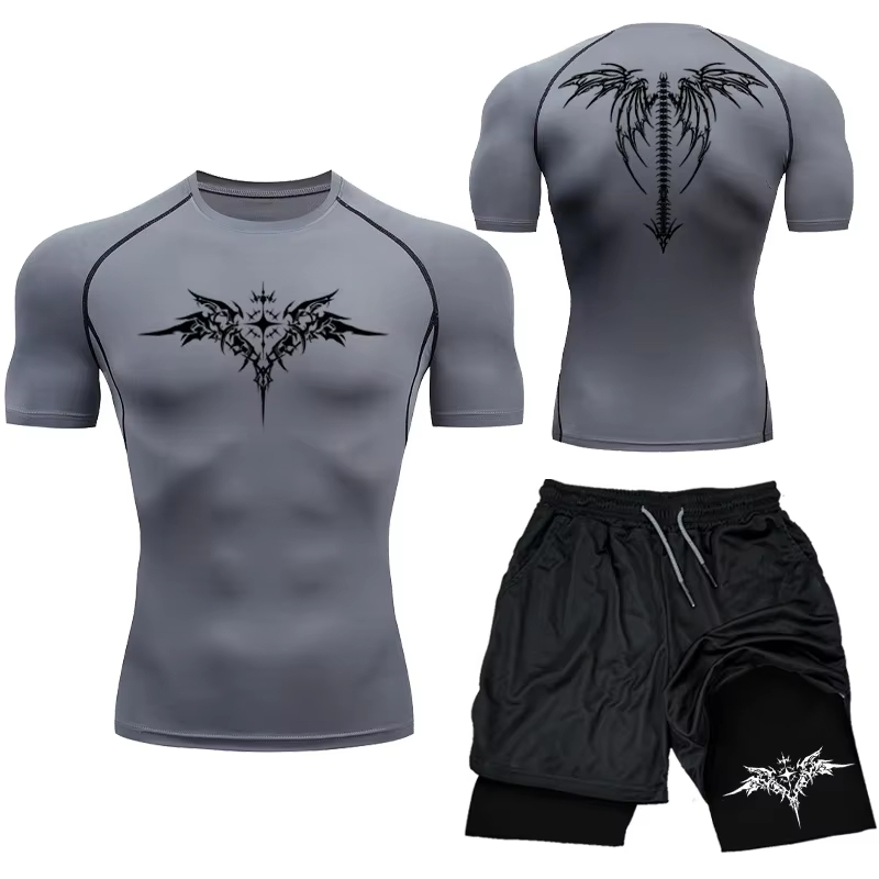 New Men's MMA Compression Athl - Compression Shorts Athletes avaliação e preço