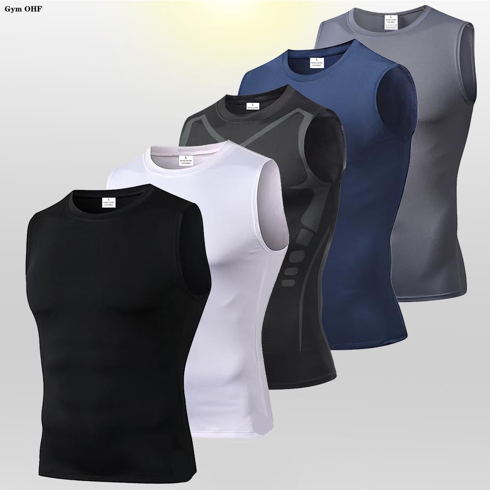Men's Compression Tank Tops Gy - Sleeveless Undershirt avaliação e preço