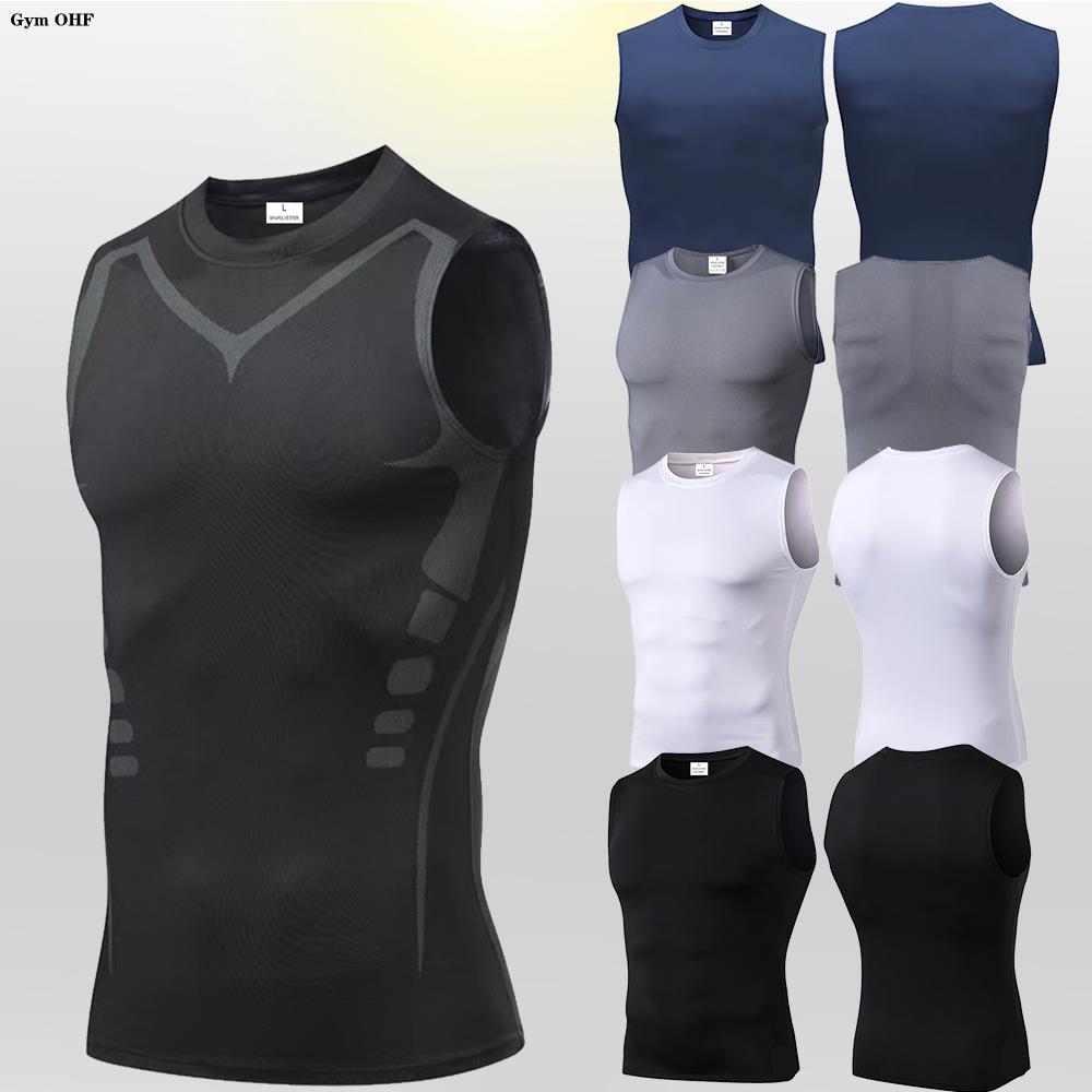 Men's Compression Tank Tops Gy - Sleeveless Undershirt avaliação e preço