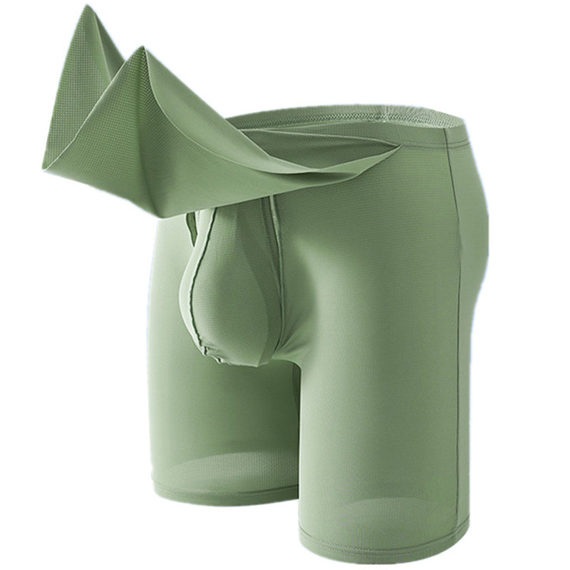Men Underwear Cueca Solid Ice  - Long Leg Trunk Men avaliação e preço