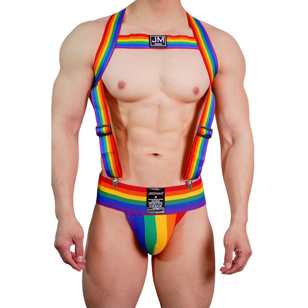 JOCKMAIL Rainbow Body Harness  - Jockstrap Athletic avaliação e preço
