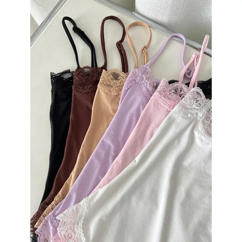 Women's Square Neck Lace Bodys - Suspender Tank Top avaliação e preço