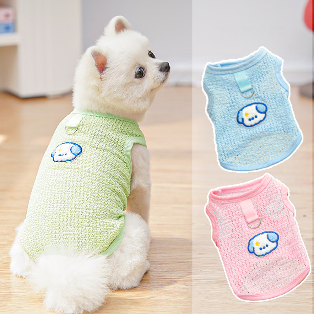 Cute Dog Cooling Vest Solid Br - Sleeveless Undershirt avaliação e preço