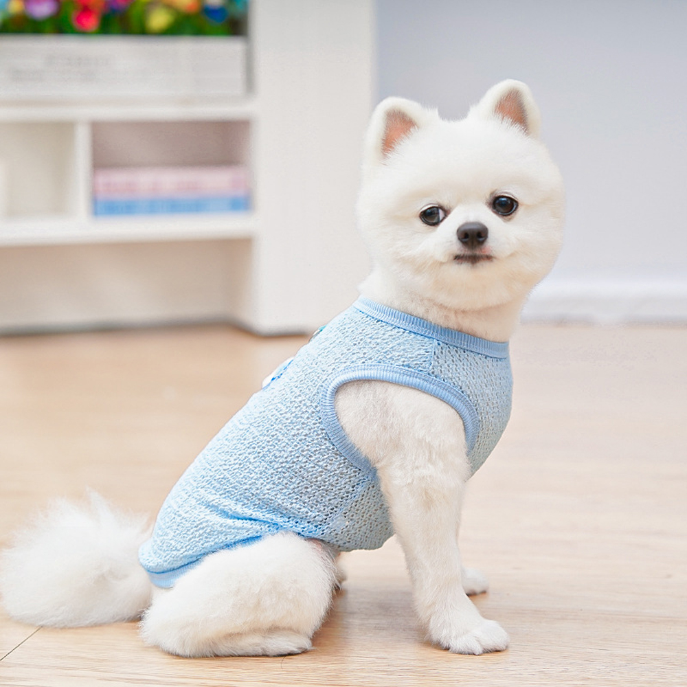 Cute Dog Cooling Vest Solid Br - Sleeveless Undershirt avaliação e preço