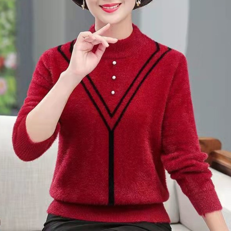 Women's Autumn Winter Solid Fl - Undershirt Crew Neck avaliação e preço
