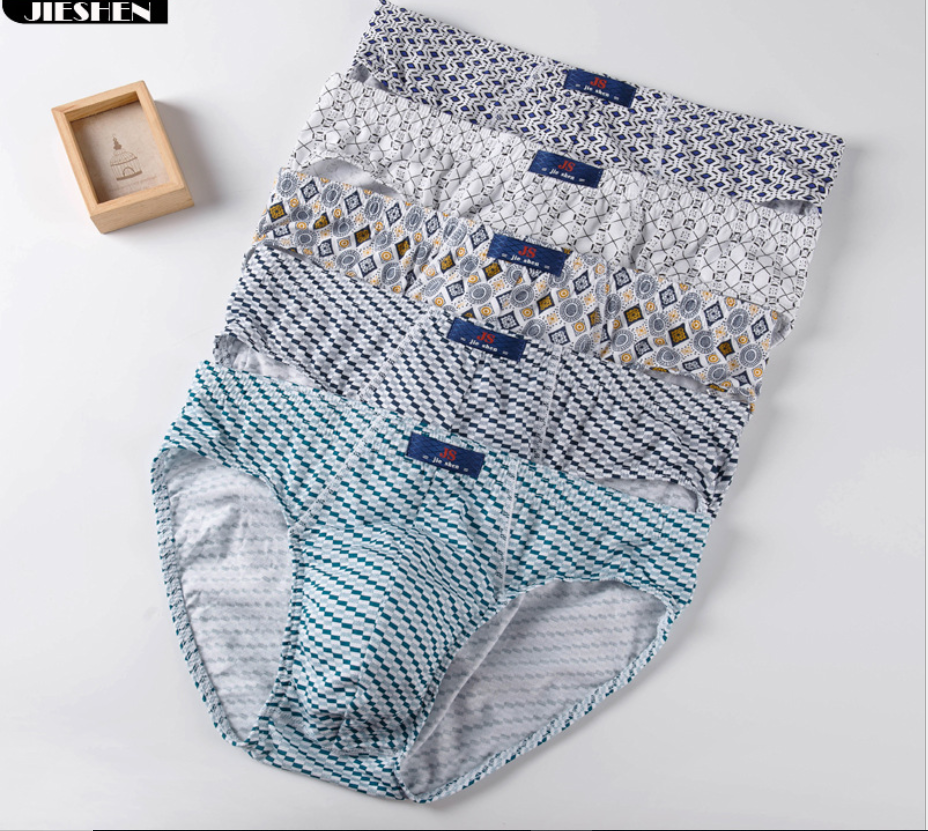 100% Cotton Briefs Mens Comfor - Multi Pack Underwear avaliação e preço