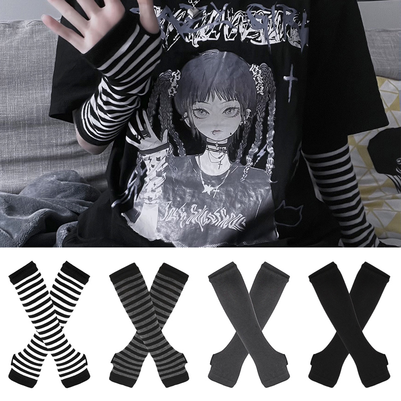 Women Long Sleeve Gothic Strip - Thermal Long John avaliação e preço