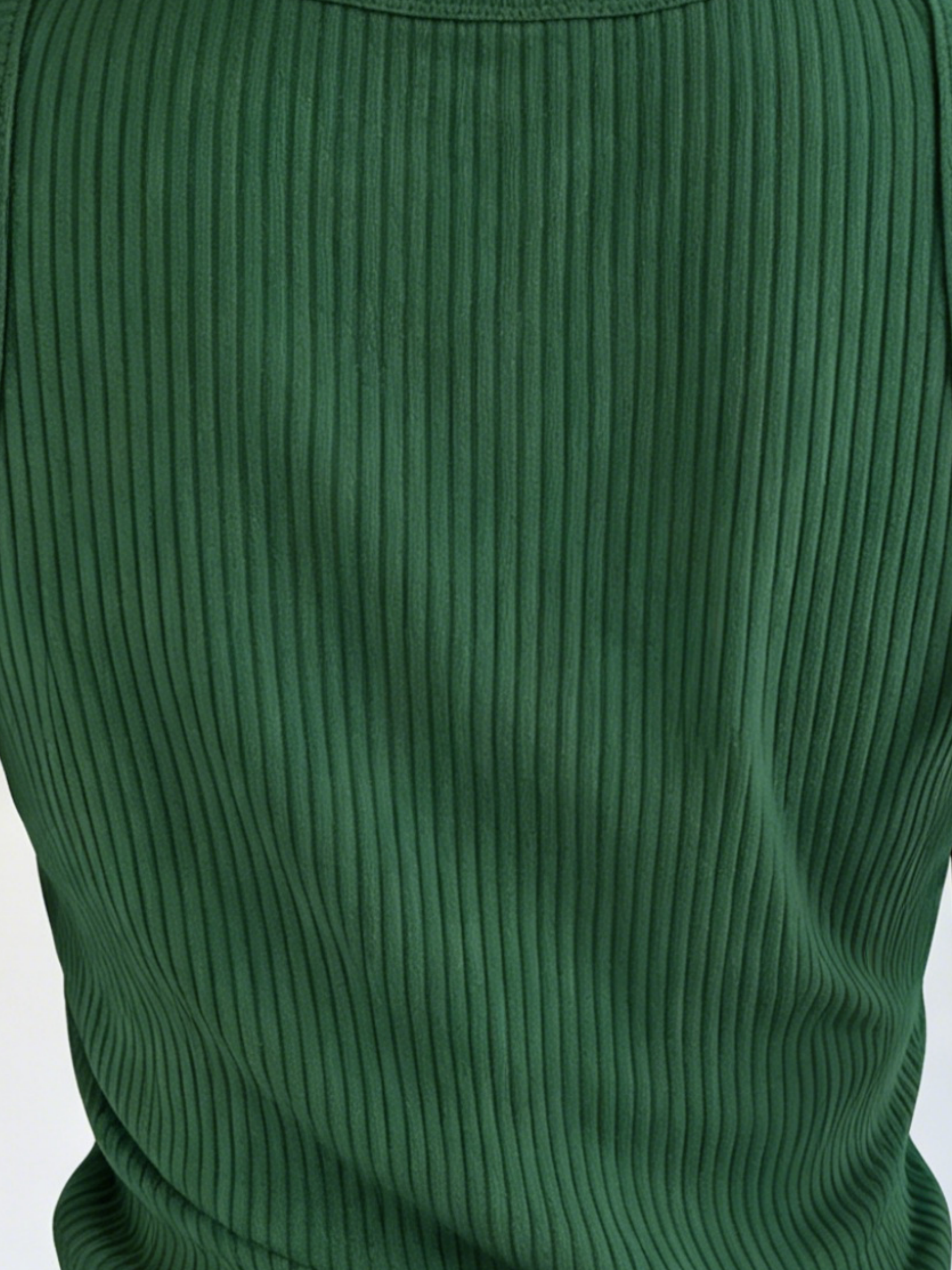 Plus Size Women Green Ribbed K - Tank Top Ribbed avaliação e preço