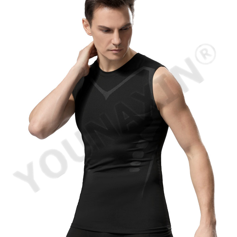 3 Pieces Men's Sleeveless T-Sh - T Shirt Tight Fit avaliação e preço