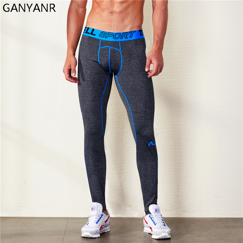 GANYANR Running Tights Men Spo - Compression Long Pant avaliação e preço