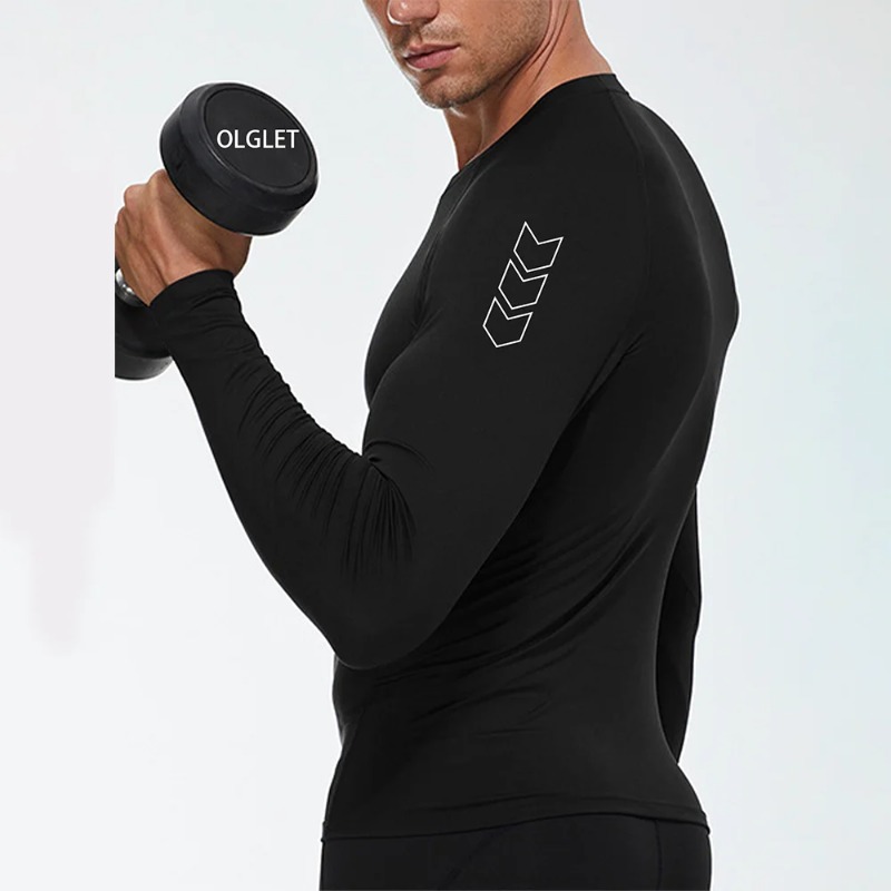 Men Quick-dry T-shirt Long Sle - Base Layer Top avaliação e preço