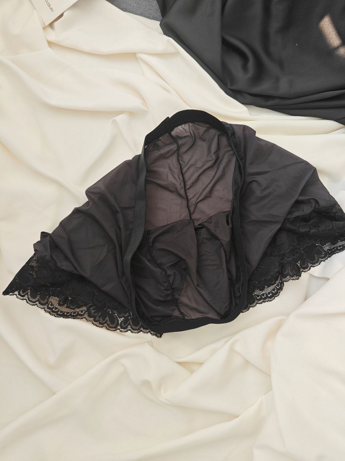 Sexy Man's Glossy Lace Hem Sho - Pouch Boxer Pouch avaliação e preço