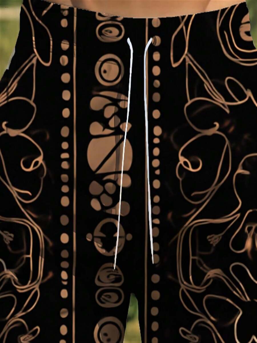 Mens Abstract Geometric Print  - Trunk Breathable Men avaliação e preço