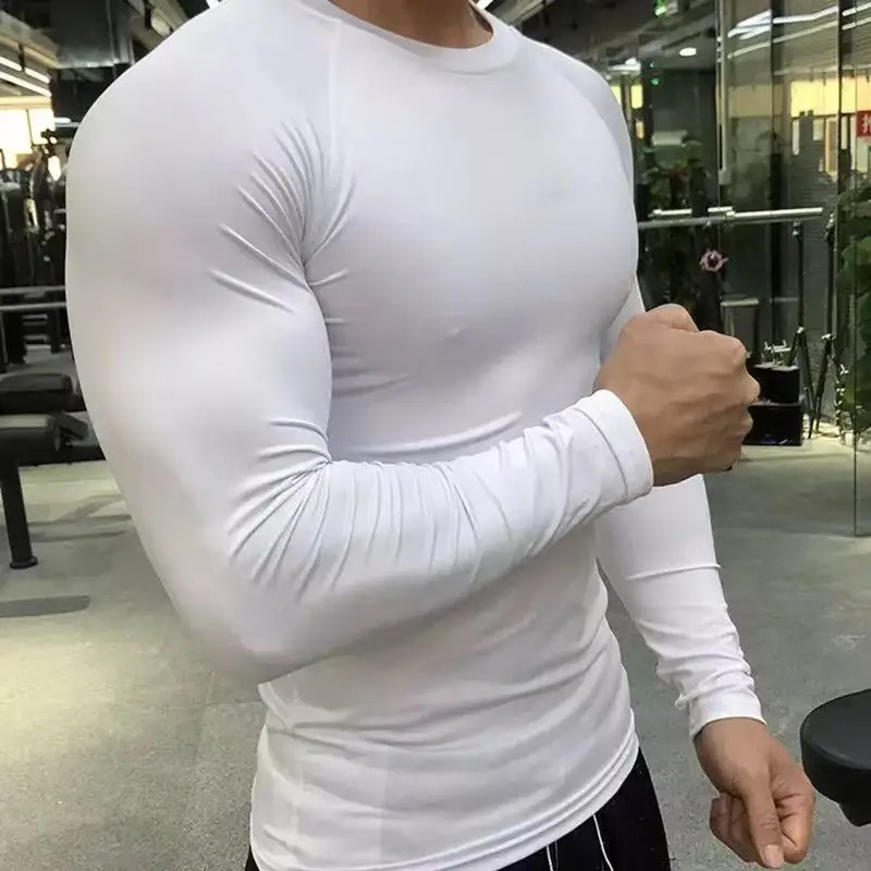 Men Sport T-shirt Quick Dry Bo - T Shirt Tight Fit avaliação e preço
