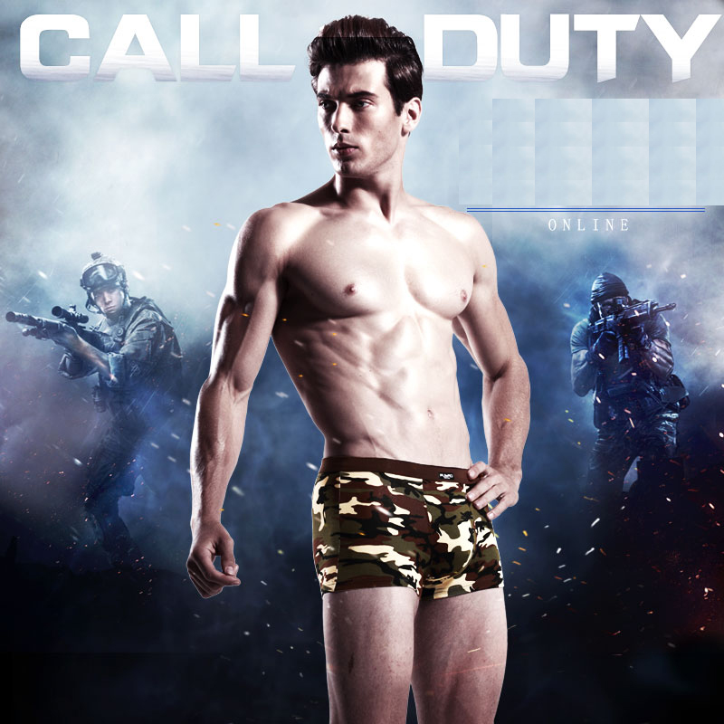4pcs/lot Camouflage Boxer Men  - Multi Pack Underwear avaliação e preço