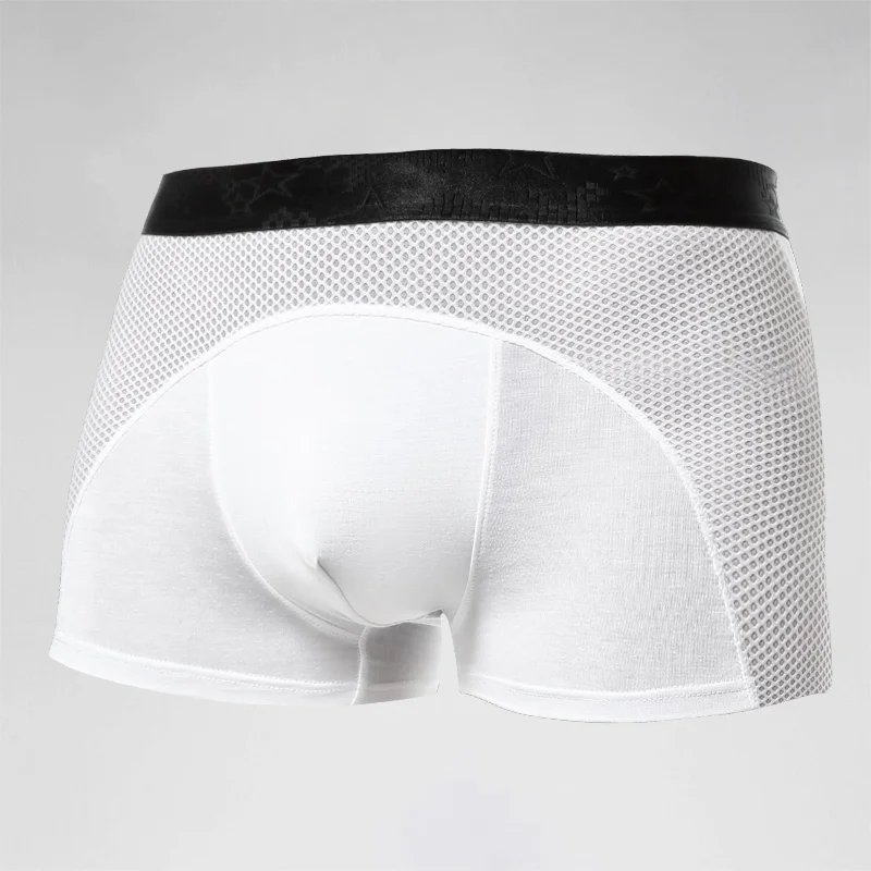 Men's underwear, men's ice sil - Mesh Sport Boxer avaliação e preço
