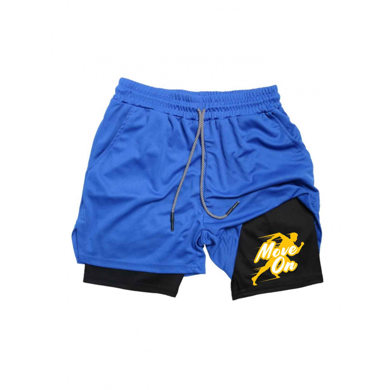 Summer Breathable Two-in-one D - Compression Shorts Athletes avaliação e preço