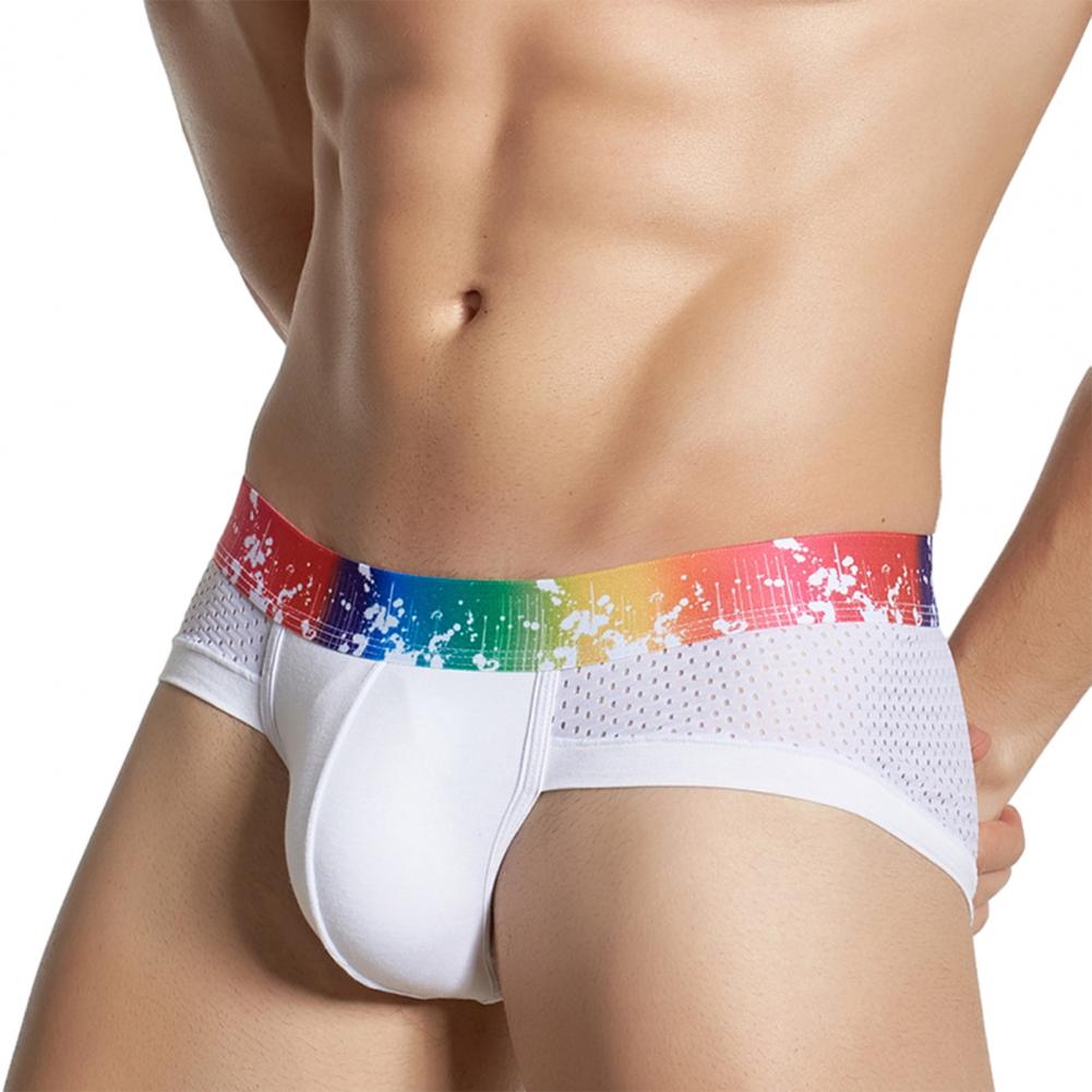 Men Briefs Soft Breathable Mes - Mesh Sport Boxer avaliação e preço