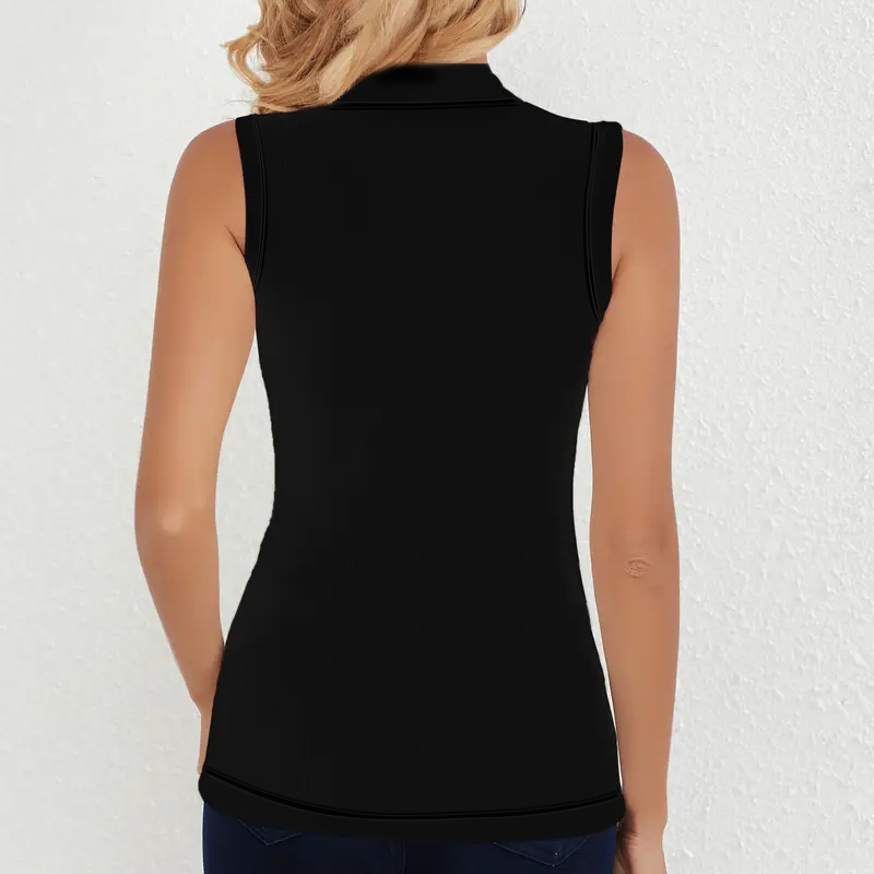 Womens Sleeveless Mock Neck Ri - Tank Top Ribbed avaliação e preço