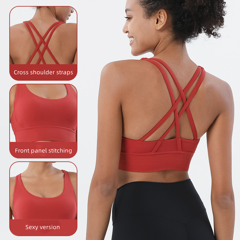 New Cross Back Nylon Yoga Top  - Quick Dry Underwear avaliação e preço