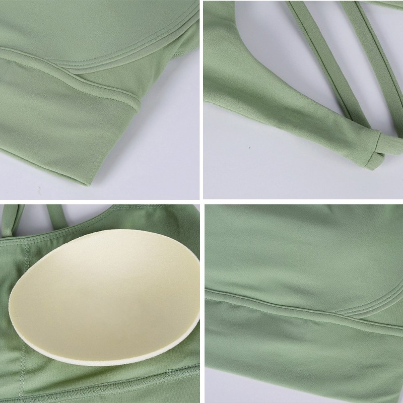 New Cross Back Nylon Yoga Top  - Quick Dry Underwear avaliação e preço